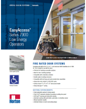 Easy Access Series 7900 Fire Rated Swing Door Systems